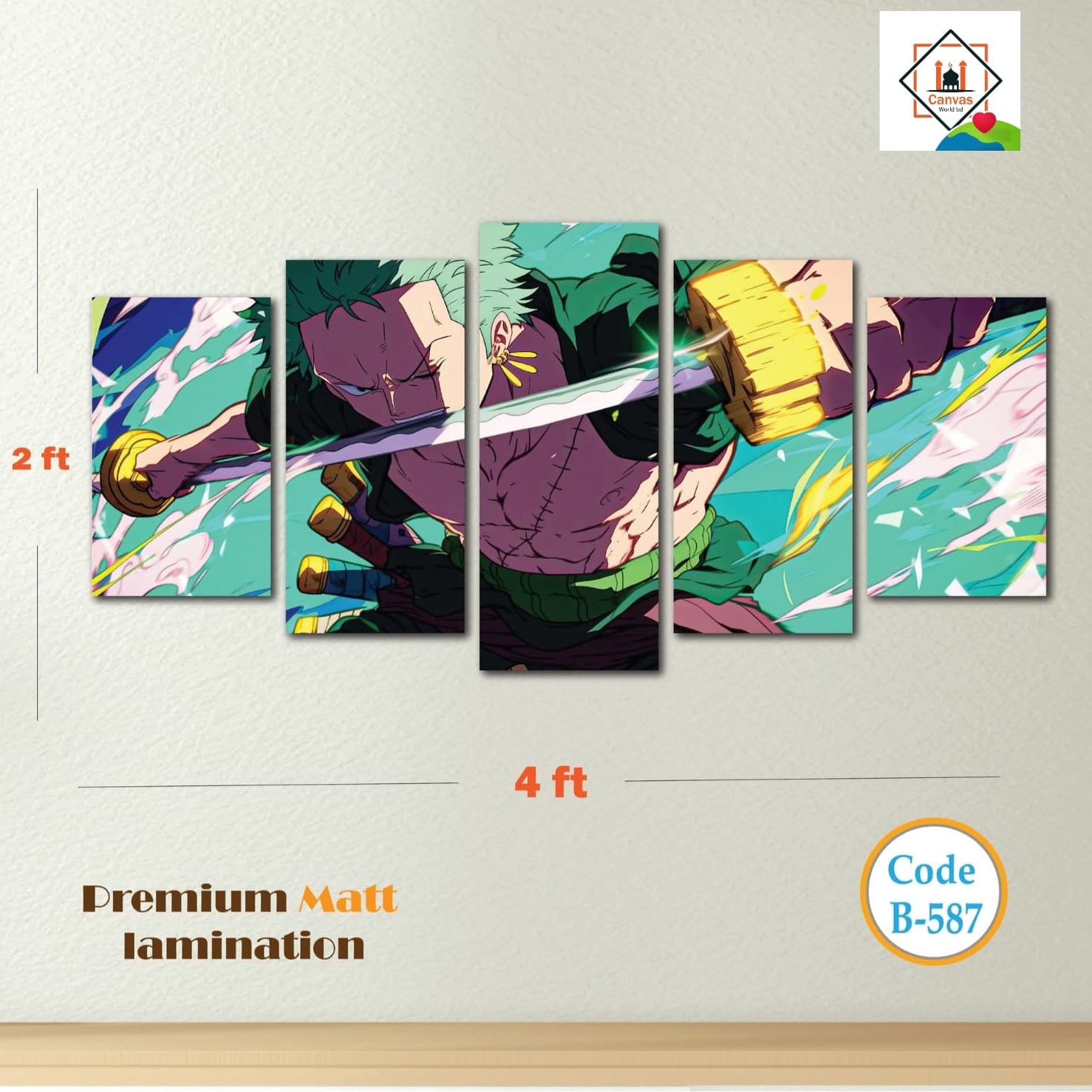 Picture of premium Design 5Pcs In 1 Set Wall Canvas printing