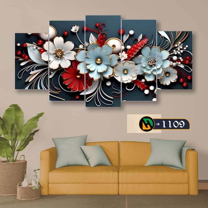 Picture of 🖼️ 5-in-1 Premium Wall Canvas Set – Elegant Modern Wall Art for Any Room