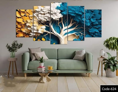 Picture of 🖼️ 5-in-1 Premium Wall Canvas Set – Elegant Modern Wall Art for Any Room