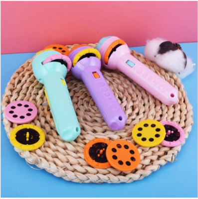 Picture of ✨ Mini Projector Torch – Kids Flashlight Story Book | Educational Light-up Toy | Preschool Fairy Tale Projection Lamp | Baby Sleep Light & Gift