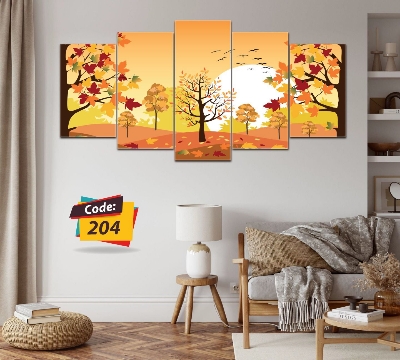 Picture of Combo 5pcs in 1set Canvas Painting- Wall Decoration