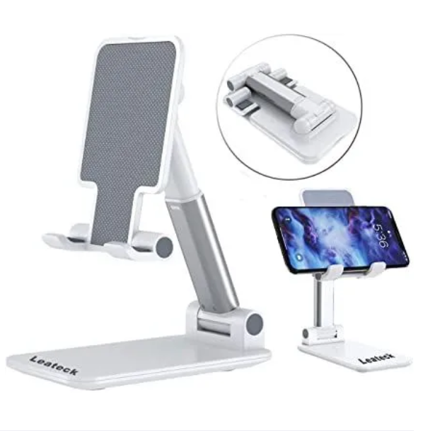 Picture of Foldable Telescopic Mobile Phone Holder Stand Desktop Bracket For Phone And Tablets - White