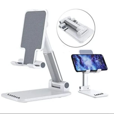 Picture of Foldable Telescopic Mobile Phone Holder Stand Desktop Bracket For Phone And Tablets - White
