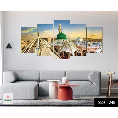 Picture of 5Pcs In 1 Set Wall Canvas Art Ready to Hang for Living Room or Bedroom Home Decoration On Wall Canvas Painting Wall
