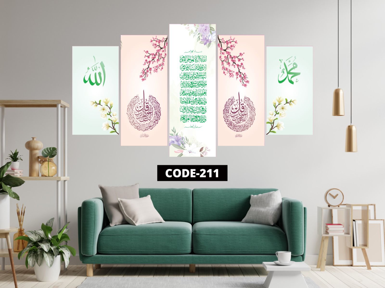 Picture of 5Pcs In 1 Set Wall Canvas Art printing