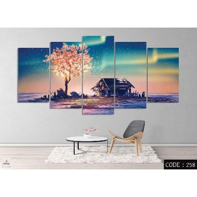 Picture of 5Pcs In 1 Set Wall Canvas Code #258