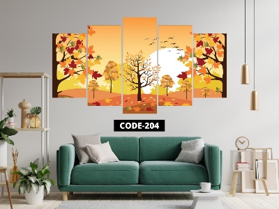 Picture of 5Pcs In 1 Set Wall Canvas Art code# 204