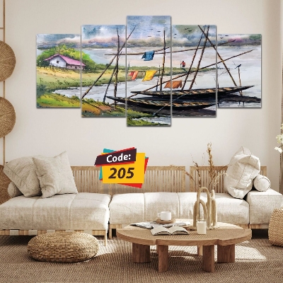 Picture of 5Pcs In 1 Set Wall Canvas Art code# 205