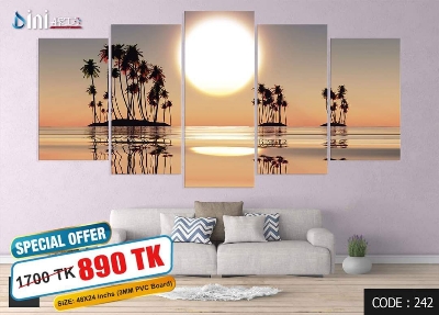 Picture of 5Pcs In 1 Set Wall Canvas Art code# 242