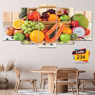 Picture of 5Pcs In 1 Set Wall Canvas Art code# 236