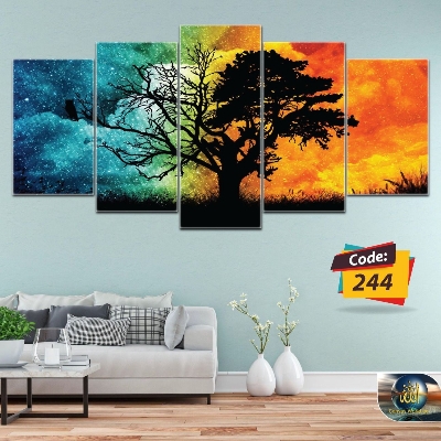 Picture of 5Pcs In 1 Set Wall Canvas Art code# 244