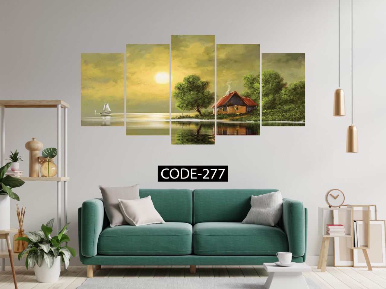 Picture of 5Pcs In 1 Set Wall Canvas Art code#277