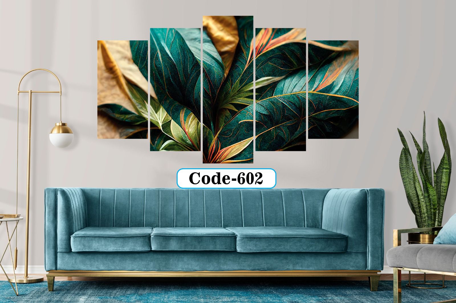 Picture of 5Pcs In 1 Set Wall Canvas Art code# 602