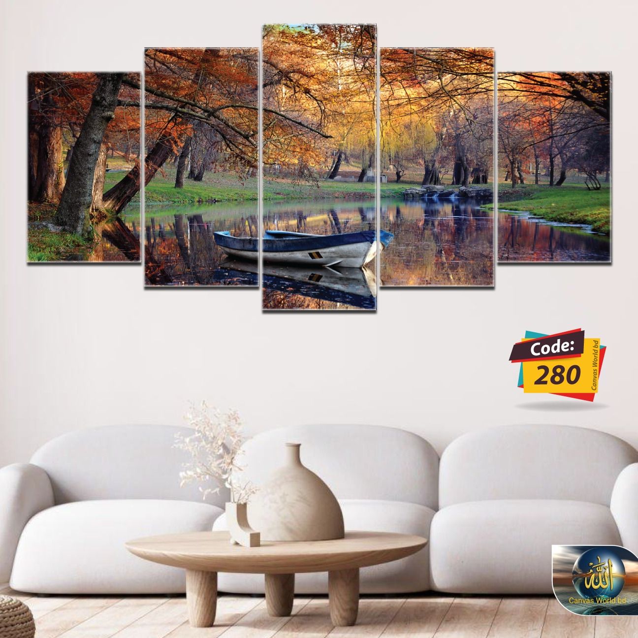 Picture of 5Pcs In 1 Set Wall Canvas Art code# 280