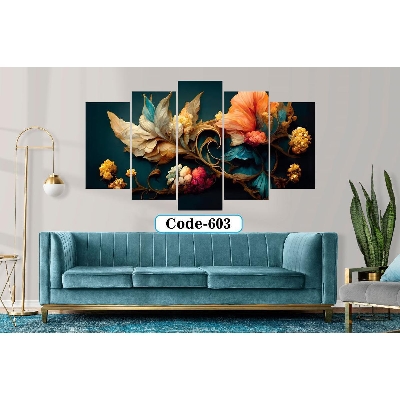 Picture of 5Pcs In 1 Set Wall Canvas Art code# 603