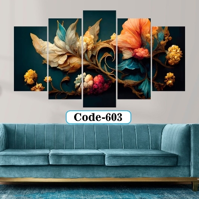 Picture of 5Pcs In 1 Set Wall Canvas Art code# 603