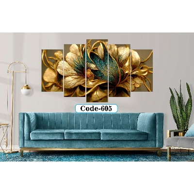 Picture of 5Pcs In 1 Set Wall Canvas Art code# 605