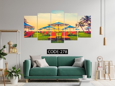 Picture of 5Pcs In 1 Set Wall Canvas Art code# 278