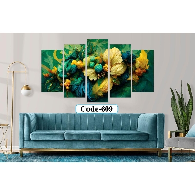 Picture of 5Pcs In 1 Set Wall Canvas Art code# 609