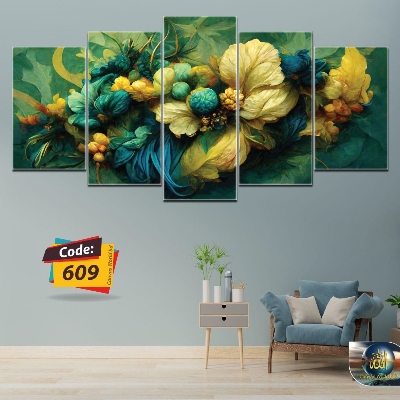 Picture of 5Pcs In 1 Set Wall Canvas Art code# 609