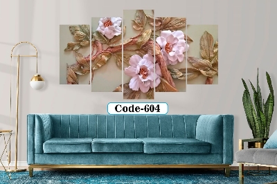 Picture of 5Pcs In 1 Set Wall Canvas Art code# 604
