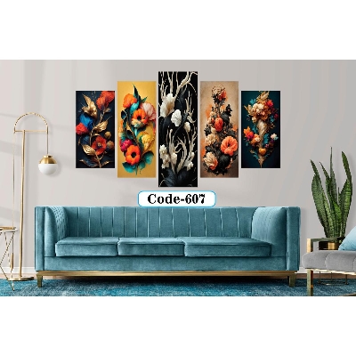 Picture of 5Pcs In 1 Set Wall Canvas Art code# 607