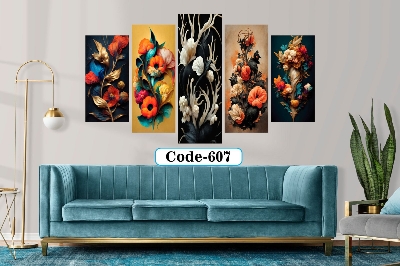 Picture of 5Pcs In 1 Set Wall Canvas Art code# 607