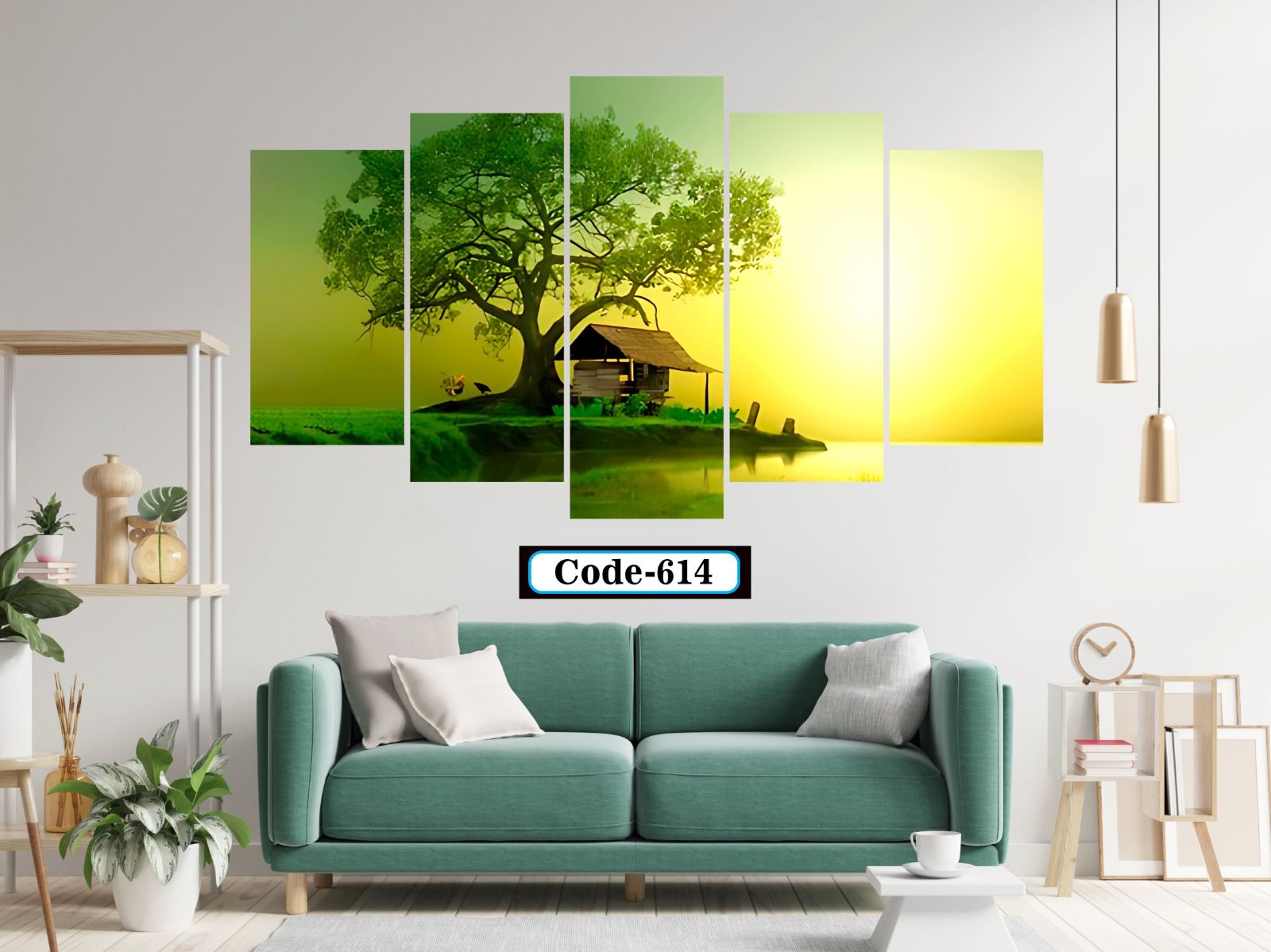 Picture of 5Pcs In 1 Set Wall Canvas Art code# 614
