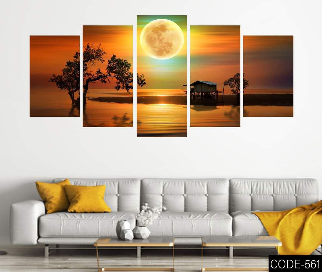 Picture of 5Pcs In 1 Set Wall Canvas Art code# 561