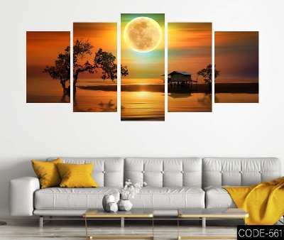 Picture of 5Pcs In 1 Set Wall Canvas Art code# 561