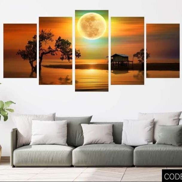 Picture of 5Pcs In 1 Set Wall Canvas Art code# 561