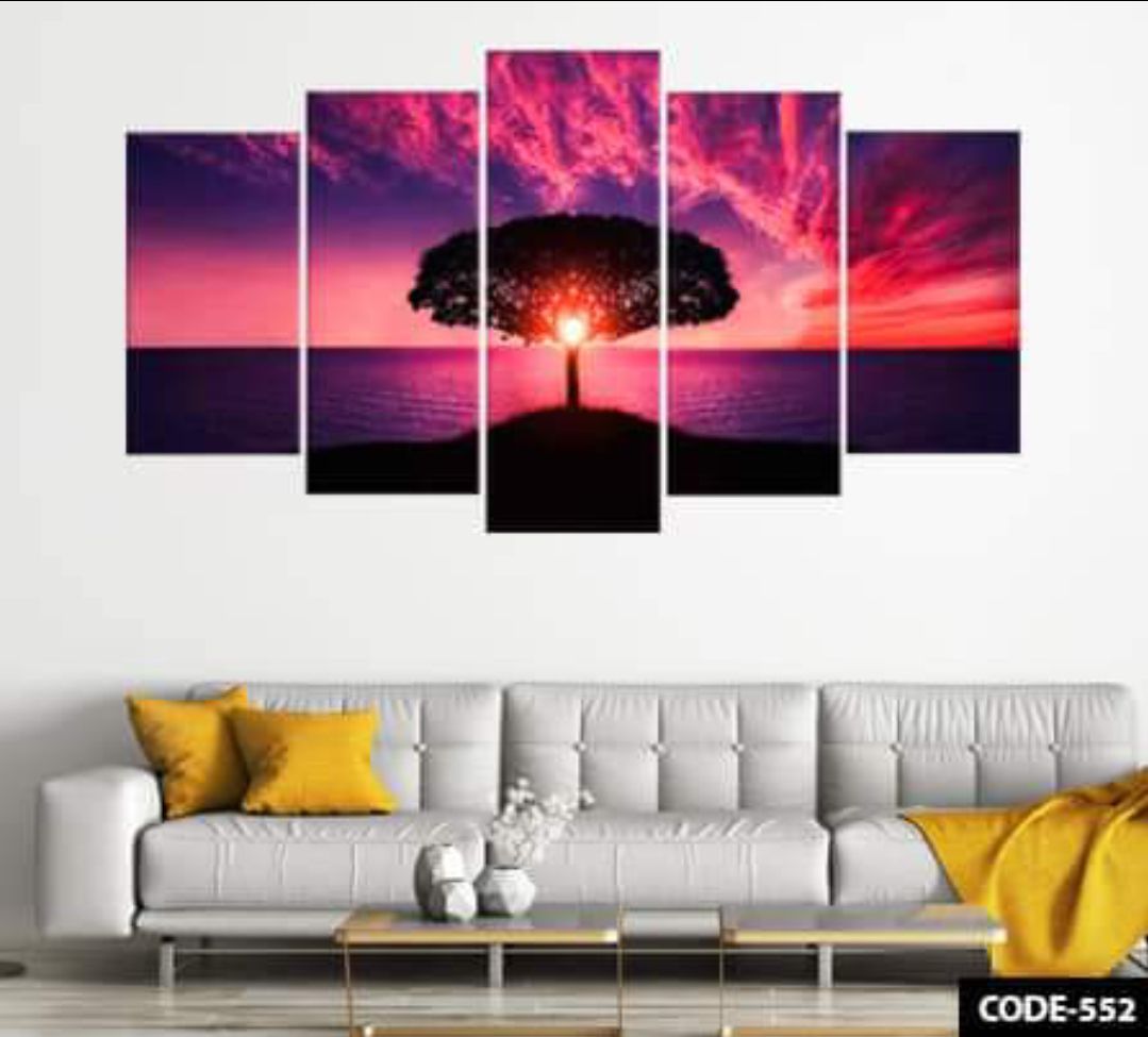 Picture of 5Pcs In 1 Set Wall Canvas Art code# 552