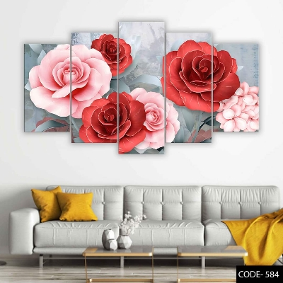 Picture of 5Pcs In 1 Set Wall Canvas Art code# 584