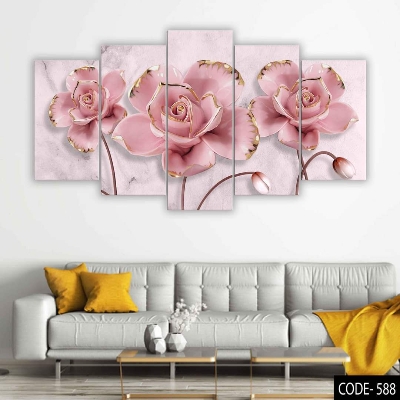 Picture of 5Pcs In 1 Set Wall Canvas Art code# 588