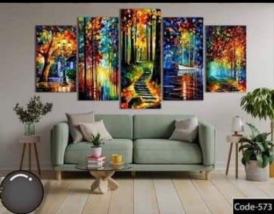 Picture of 5Pcs In 1 Set Wall Canvas Art code# 573
