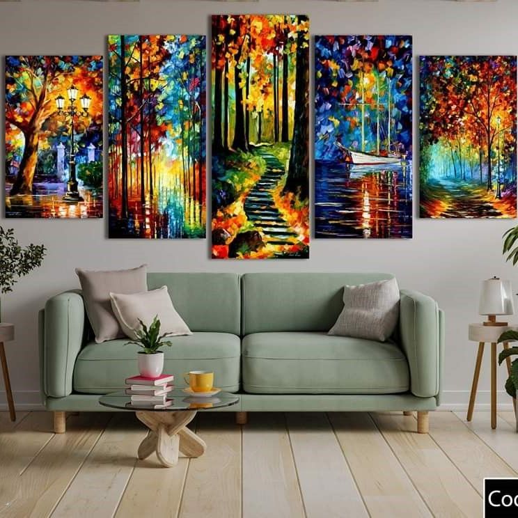 Picture of 5Pcs In 1 Set Wall Canvas Art code# 573