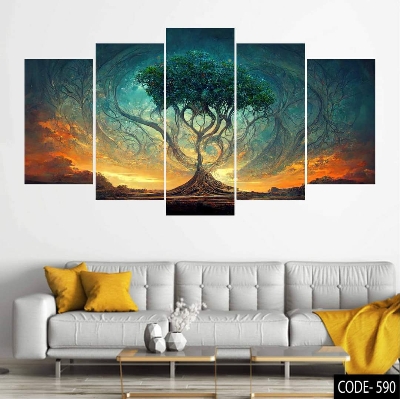 Picture of 5Pcs In 1 Set Wall Canvas Art code# 590