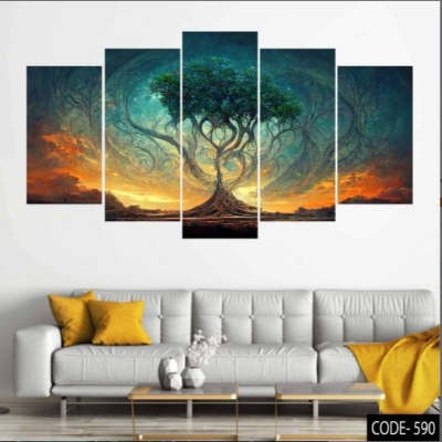 Picture of 5Pcs In 1 Set Wall Canvas Art code# 590