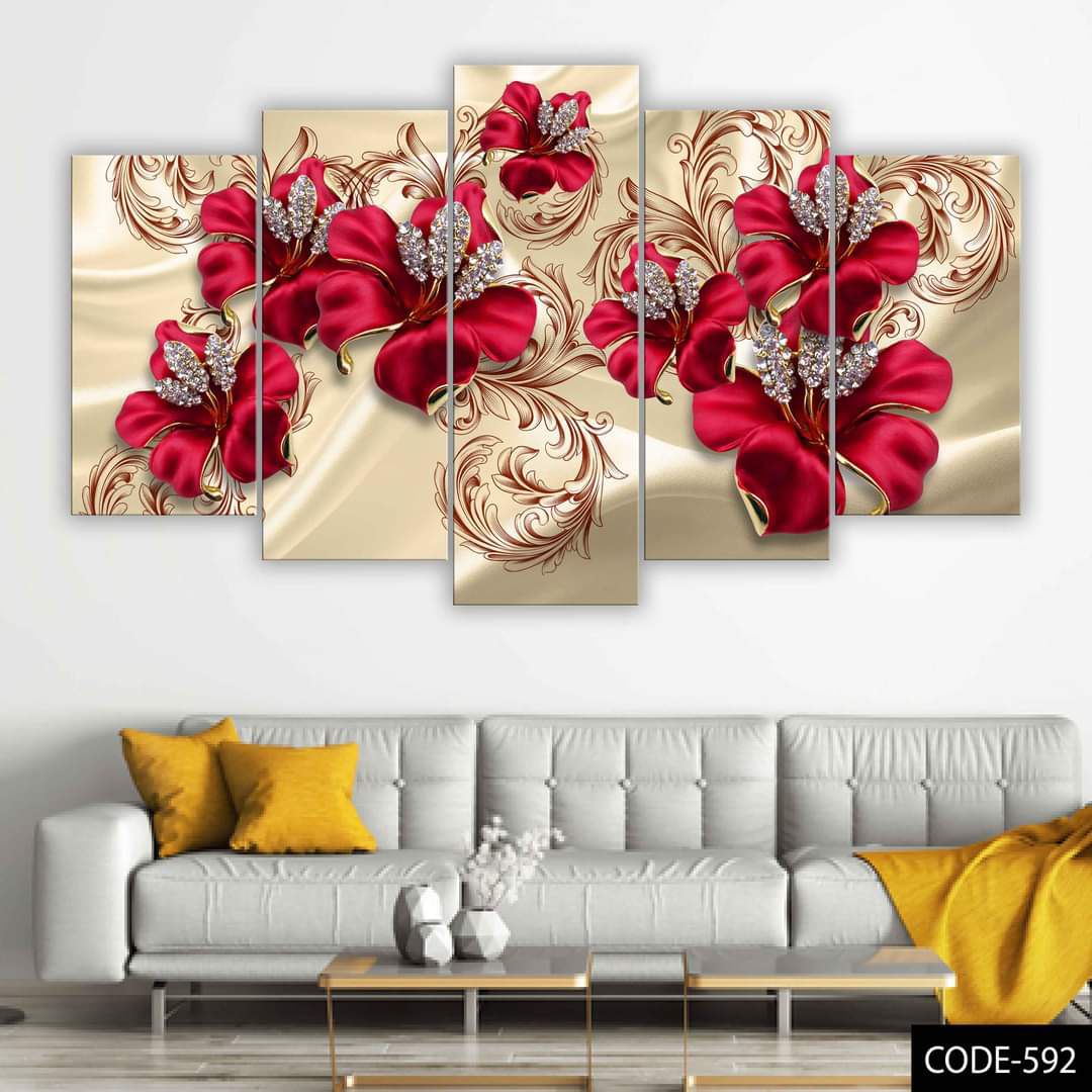 Picture of 5Pcs In 1 Set Wall Canvas Art code# 592