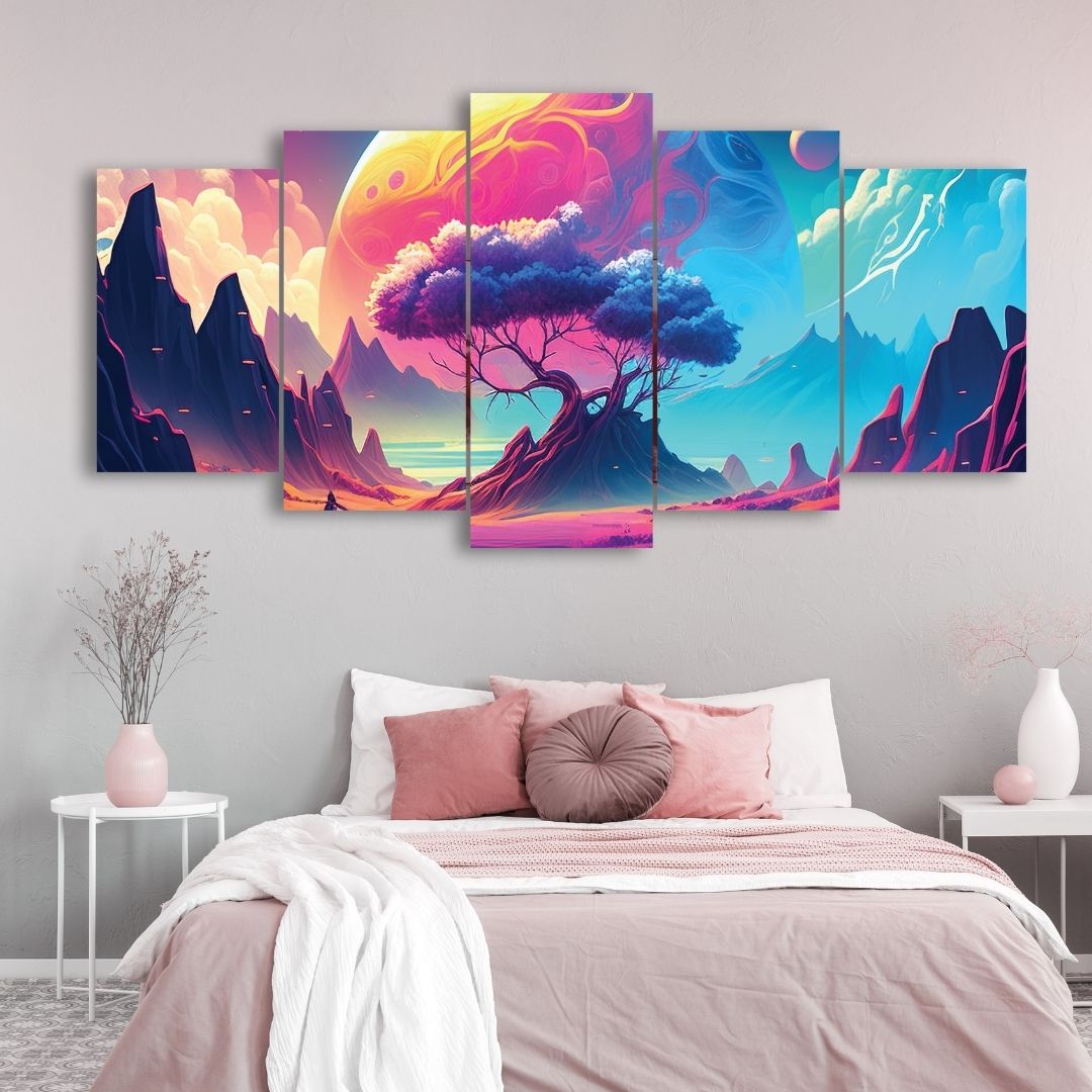 Picture of 5Pcs In 1 Set Wall Canvas Art printing