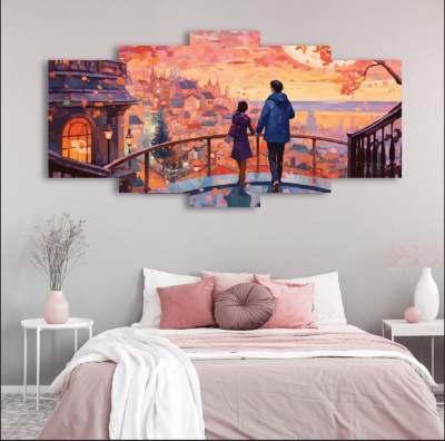 Picture of 5Pcs In 1 Set Wall Canvas Art printing