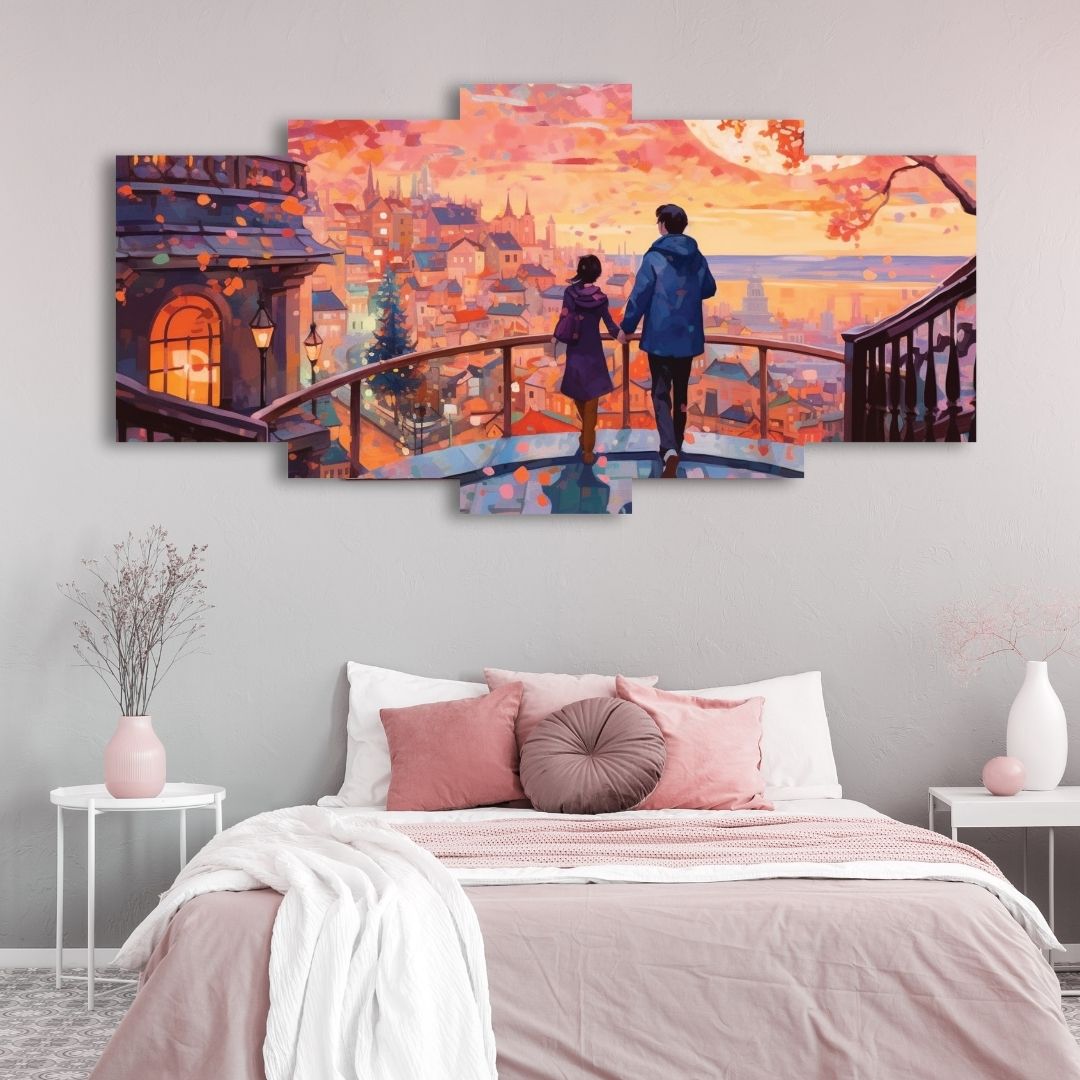 Picture of 5Pcs In 1 Set Wall Canvas Art printing