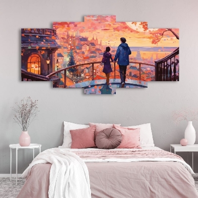 Picture of 5Pcs In 1 Set Wall Canvas Art printing