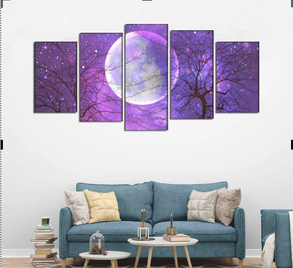 Picture of 5Pcs In 1 Set Wall Canvas Art printing code#701