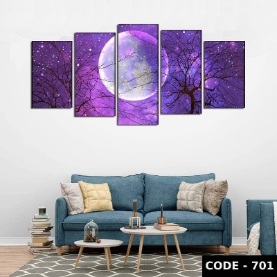 Picture of 5Pcs In 1 Set Wall Canvas Art printing code#701