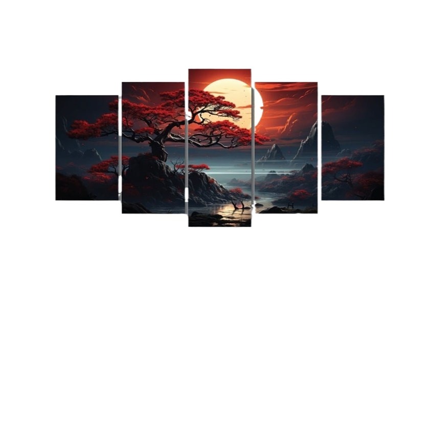 Picture of 5Pcs In 1 Set Wall Canvas Art printing