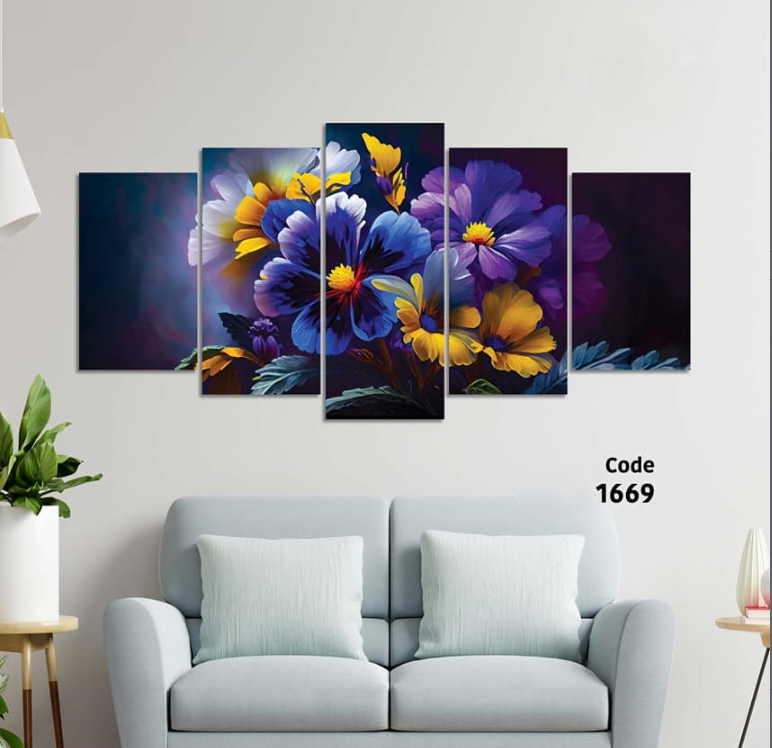 Picture of 5Pcs In 1 Set Wall Canvas Art printing code#1669