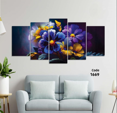 Picture of 5Pcs In 1 Set Wall Canvas Art printing code#1669