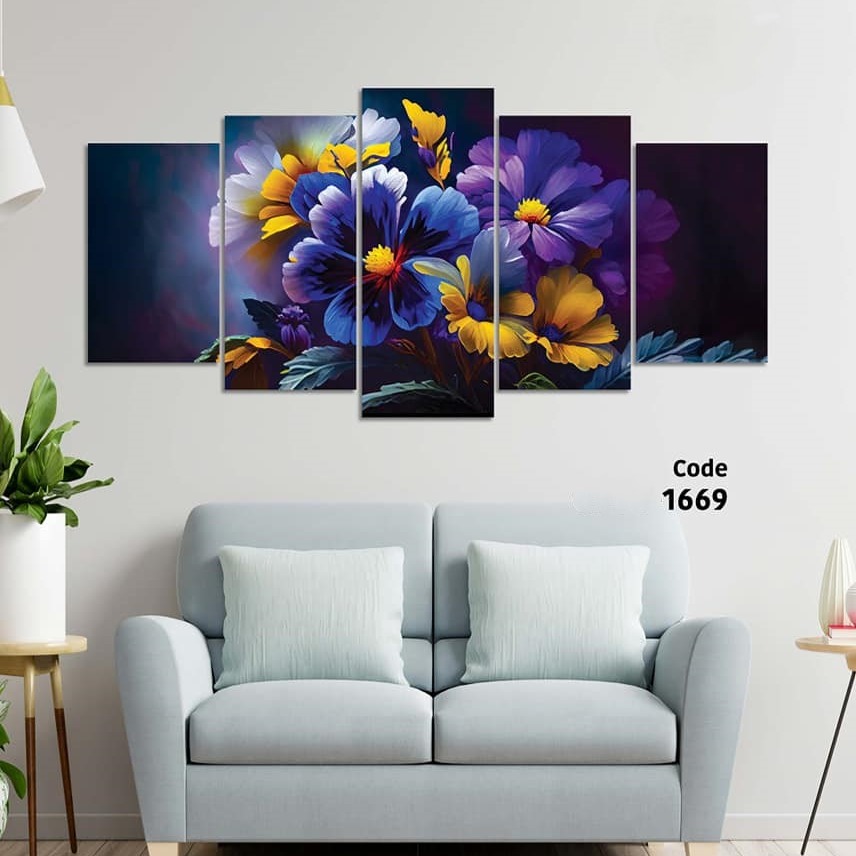 Picture of 5Pcs In 1 Set Wall Canvas Art printing code#1669