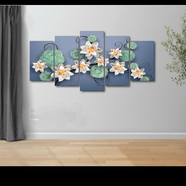 Picture of 5Pcs In 1 Set Wall Canvas Art printing code#898